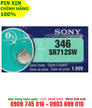 Sony SR712SW-346; Pin đồng hồ đeo tay 1,55v Silver Oxide Sony SR712SW-346 chính hãng